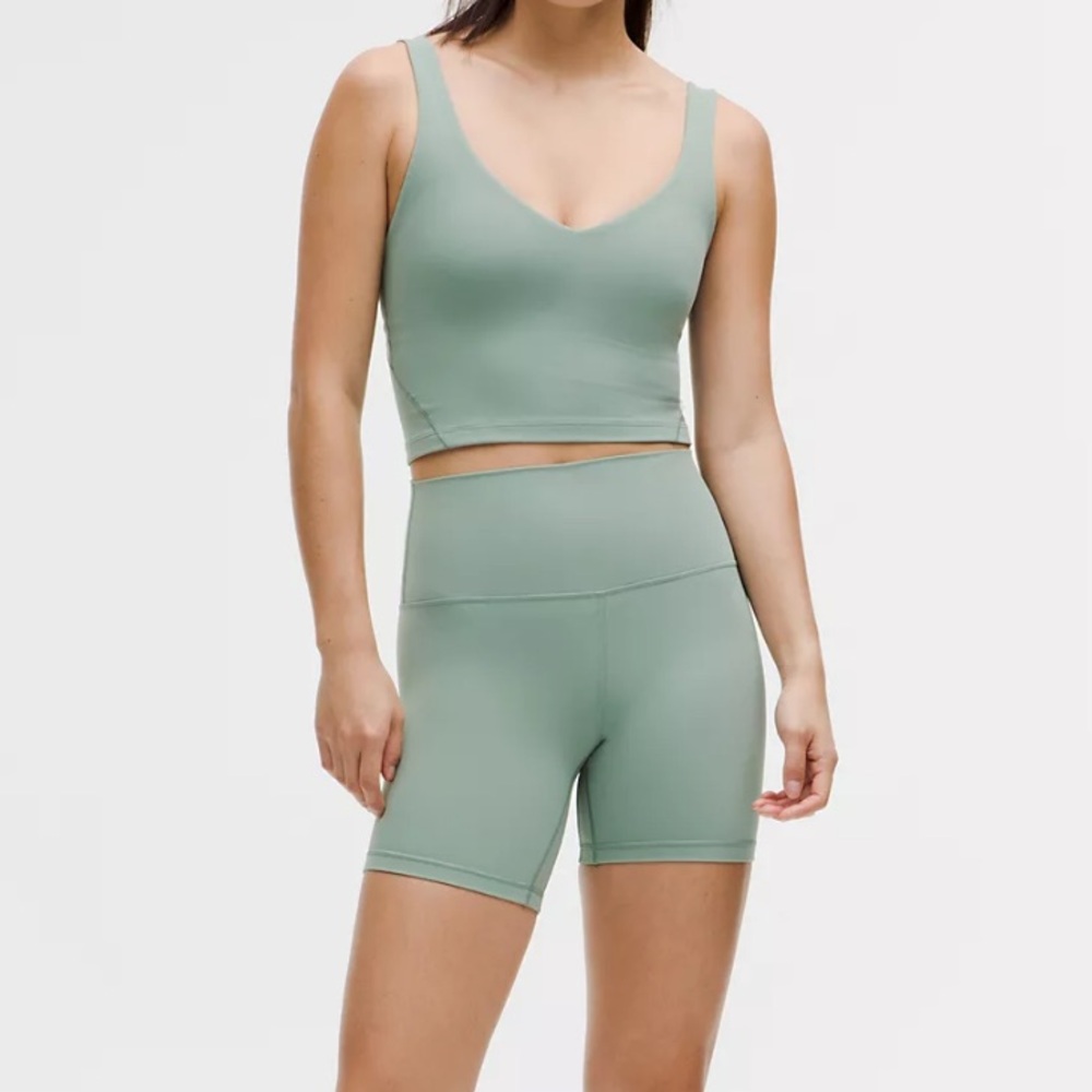 lululemon athletica Women's Athletic Set (Tank and Shorts) in Crater Blue